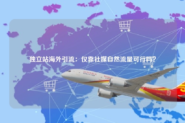 独立站海外引流：仅靠社媒自然流量可行吗？
